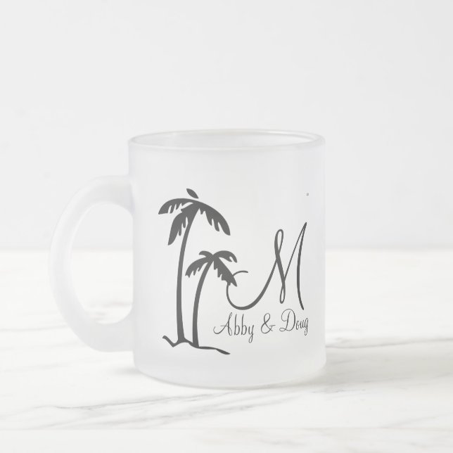 DIY Palm Tree Ziellogo Mattglastasse (Links)