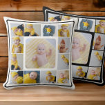 DIY Personalisiert 13 Vorlage für die FotoCollage Kissen<br><div class="desc">13 Foto personalisiertes Kissen, einfach eigene Fotografien zu diesem großen Kissen hinzufügen .. leicht zu personalisieren .. individualisierbares Fotomodulenkissen aus Ricaso - perfekte Geschenkideen - mit einem schwarzen Rahmen vorne und einem weißen Rahmen hinten - dieses köstliche Kissen macht Ihr Zimmer noch schöner, ein wunderbarer Sake für sich selbst oder...</div>