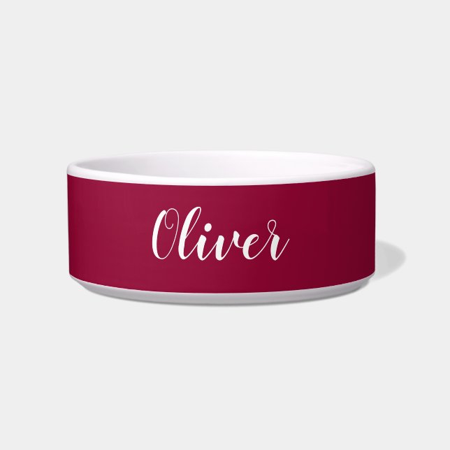 DIY Pet Bowl | Individuelle Name, Farbe, Text Napf (Vorderseite)