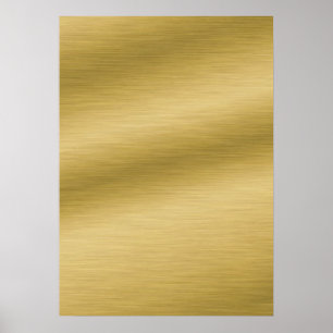 DIY-Poster mit gebürstetem Gold-Hintergrund Art Poster
