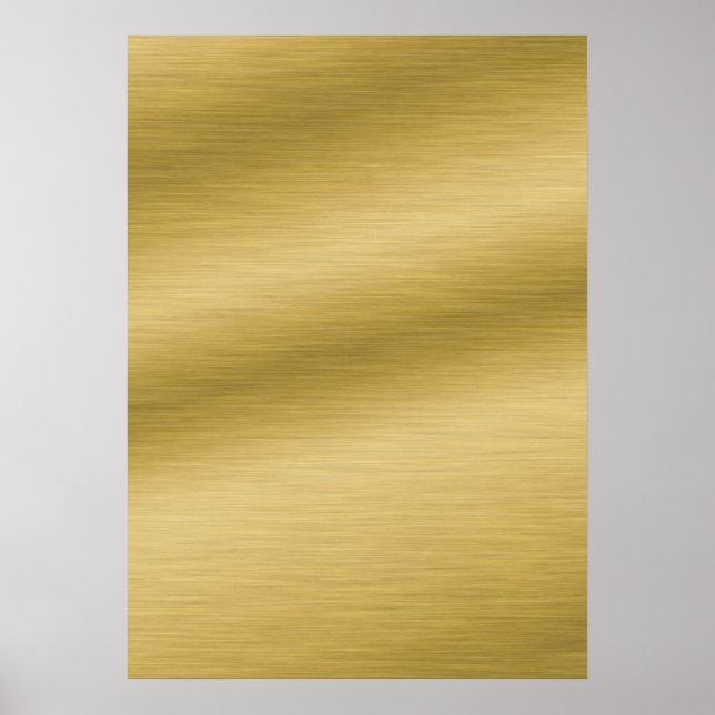 DIY-Poster mit gebürstetem Gold-Hintergrund Art Poster (Vorne)