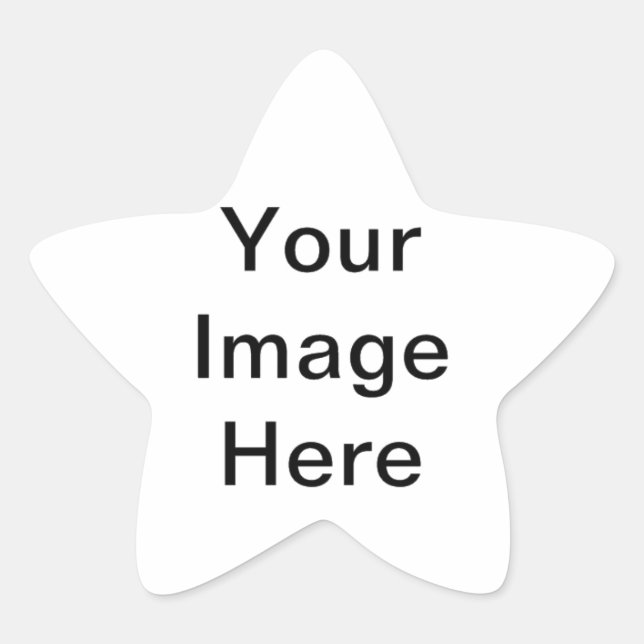 DIY Produkt Stern-Aufkleber (Vorderseite)