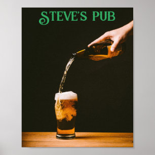 DIY! Pub-Männerhöhle Poster - Namen hinzufügen