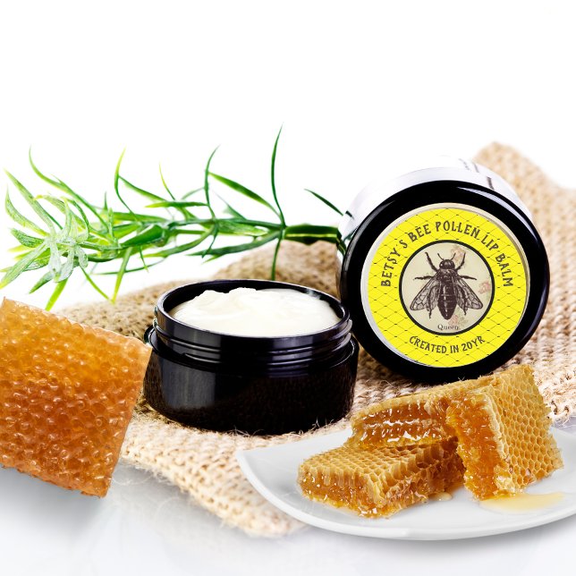 DIY Queen Bee Pollen Crafting Label Runder Aufkleber (Von Creator hochgeladen)