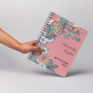 DIY-Rosa-Blumen-Planer: Ihr persönlicher Studienpl Planer
