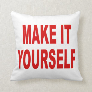 DIY schaffen Ihre Selbst machten im Kissen