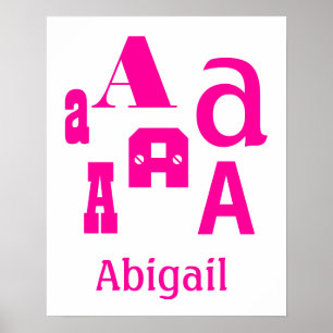 DIY schaffen Ihren eigenen Baby-Namen Poster