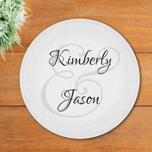 DIY Seine und Ihre Namen in Schrift, Schwarz & Gra Schneidebrett