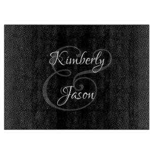 DIY Seine und Ihre Namen in Schriftart, Weiß und G Schneidebrett