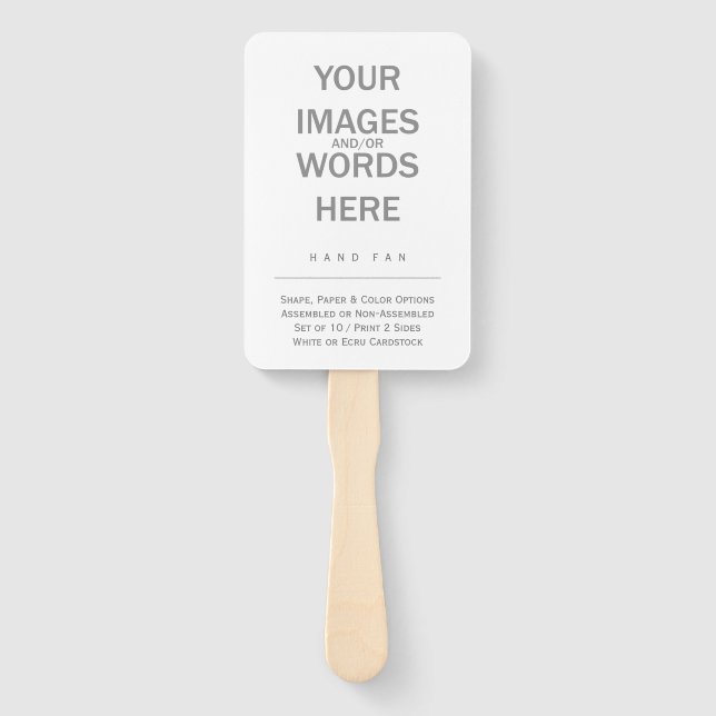 DIY (Shape Options) - Fächer (Vorderseite)