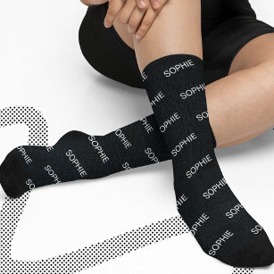 DIY Socks   Benutzerdefinierte Farbe, Name, Text Socken