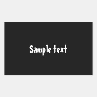 DIY Template kann einfach die Farbe ändern und Fot Rechteckiger Aufkleber