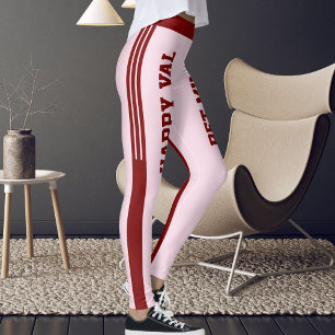 DIY Tier Freunde zum Valentinstag Rosa Leggings