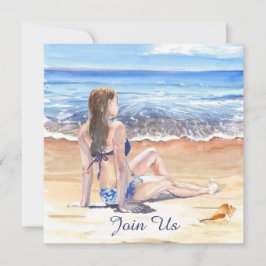 *~* DIY Tropical Beach AR29 Generic JEDES EREIGNIS Einladung