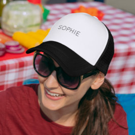 DIY Trucker Hat | Benutzerdefinierter Text, Name, Truckerkappe