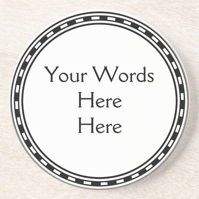 DIY tun es sich einfache kundengebundene Getränkeuntersetzer (Vorne)