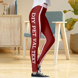 DIY Valentinstag Katzenmutter BFF Rot Pink Leggings