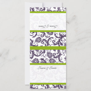 DIY Vintag Damask Wedding Platzkarten