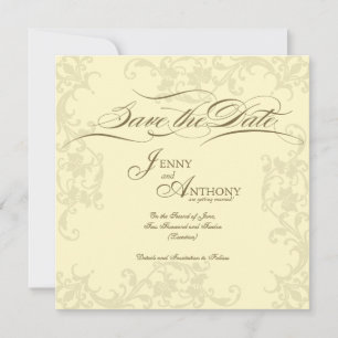 DIY Vintag Save the Date Hochzeitsankündigung