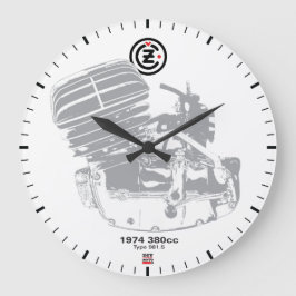 DIY Vintage Motorrad Große Wanduhr