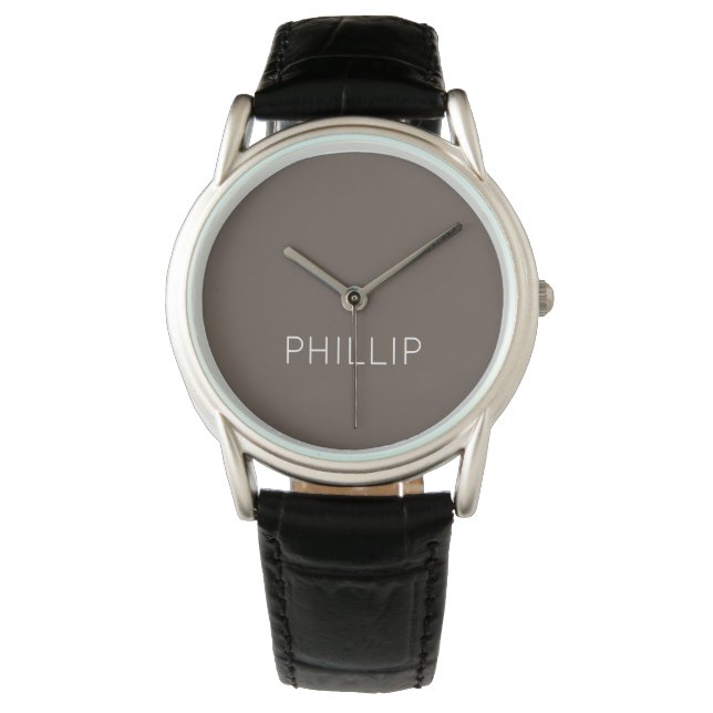 DIY Watch | Individuelle Name, Farbe, Text Armbanduhr (Vorderseite)