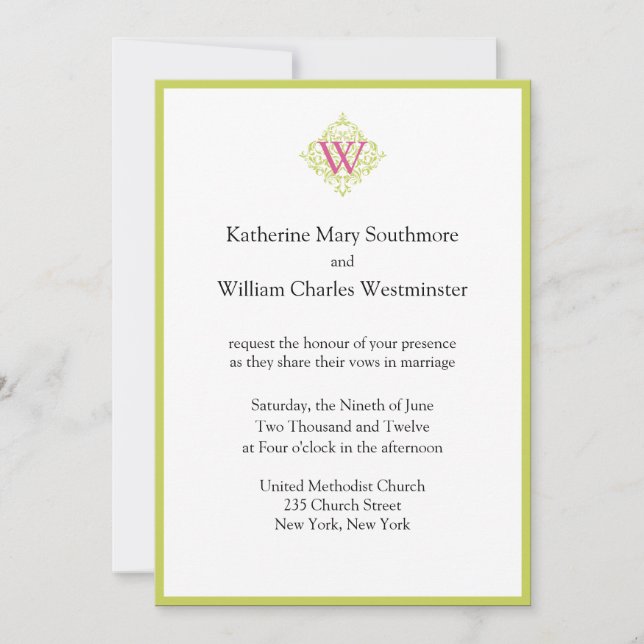 DIY Wedding Einladungen (Vorderseite)