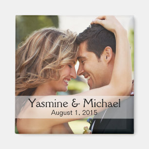 DIY Wedding Foto Square Keepake Bevorzugung Magnet