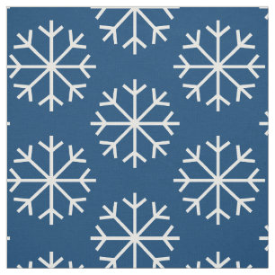 DIY Weihnachtsdekor Schneeflockenmuster Stoff