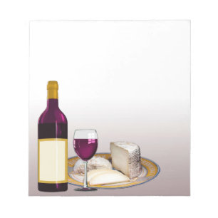 DIY WEIN-FLASCHEN-AUFKLEBER, WEIN-GLAS, KÄSE NOTIZBLOCK