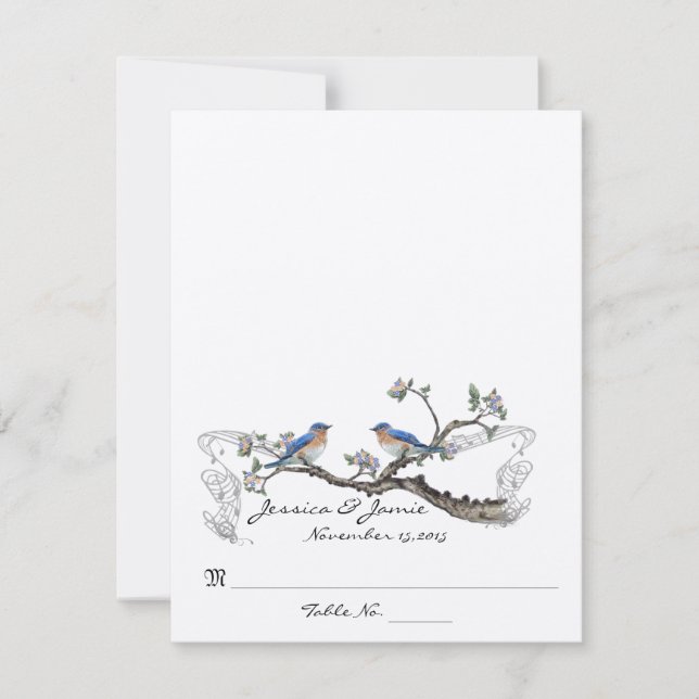 DIY You Score and Falten Zelt Hochzeit Platzkarten (Vorderseite)