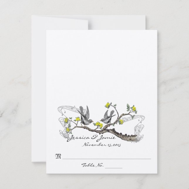 DIY You Score and Falten Zelt Hochzeit Platzkarten (Vorderseite)