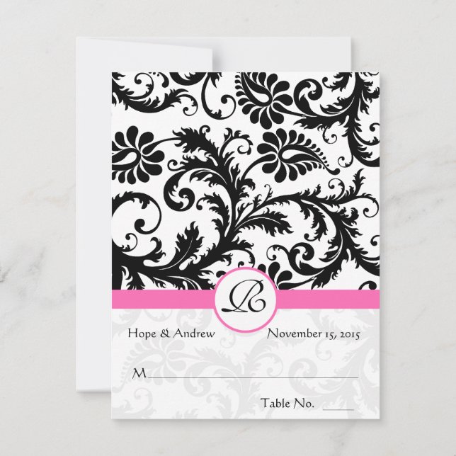 DIY You Score and Falten Zelt Hochzeit Platzkarten (Rückseite)