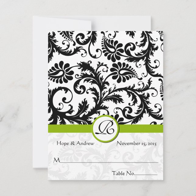 DIY You Score and Falten Zelt Hochzeit Platzkarten (Rückseite)