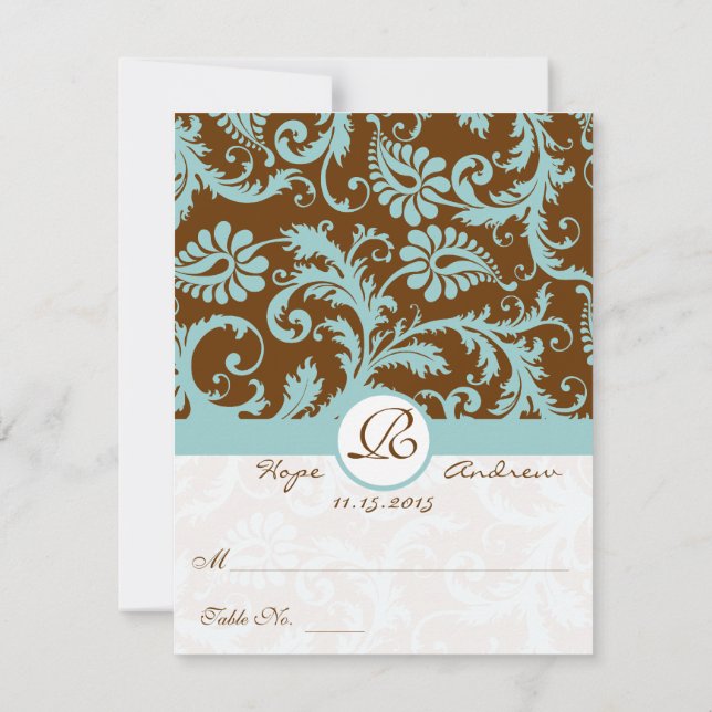 DIY You Score and Falten Zelt Hochzeit Platzkarten (Rückseite)