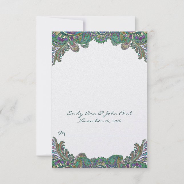 DIY You Score and Falten Zelt Hochzeit Platzkarten (Vorderseite)