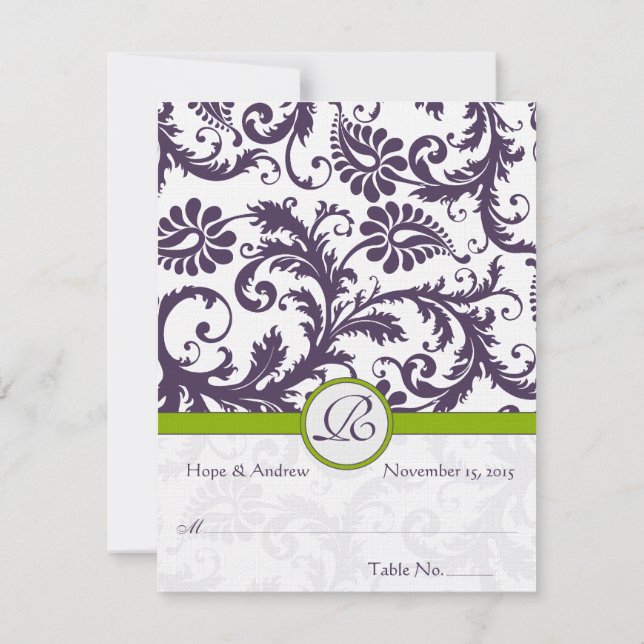 DIY You Score and Falten Zelt Hochzeit Platzkarten (Rückseite)