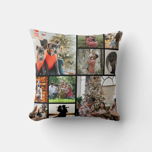 DIY YOUR | FAMILY Two Sided Family 10 Pictures Kissen (Vorderseite)