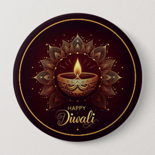 Diya Radiance - Mandala of Light Button