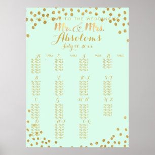 DIYcolor/Imitate Gold Confetti/Alpha Sitzplätze Poster