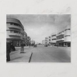 Dizengoff Street in Tel Aviv in den 1930er Jahren Postkarte
