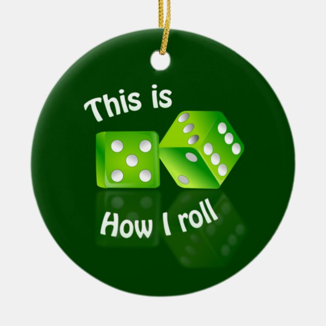 Dizenschmuck Keramik Ornament (Vorne)