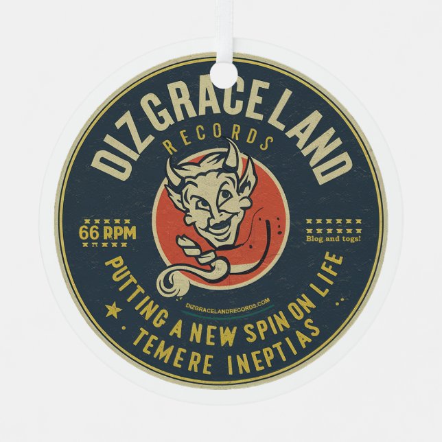 Dizgraceland-Platten (nicht so schwer) Ornament Aus Metall (Vorderseite)