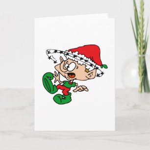 Dizzy elf feiertagskarte