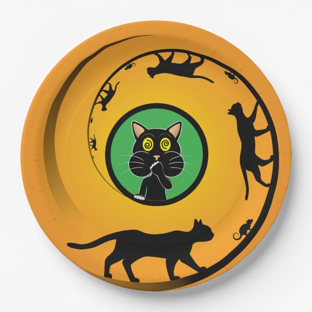 Dizzy Wheel Pappteller (Vorderseite)