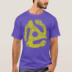 DJ 45 RPM Adapter im Vintage-Stil Plattenspieler T-Shirt