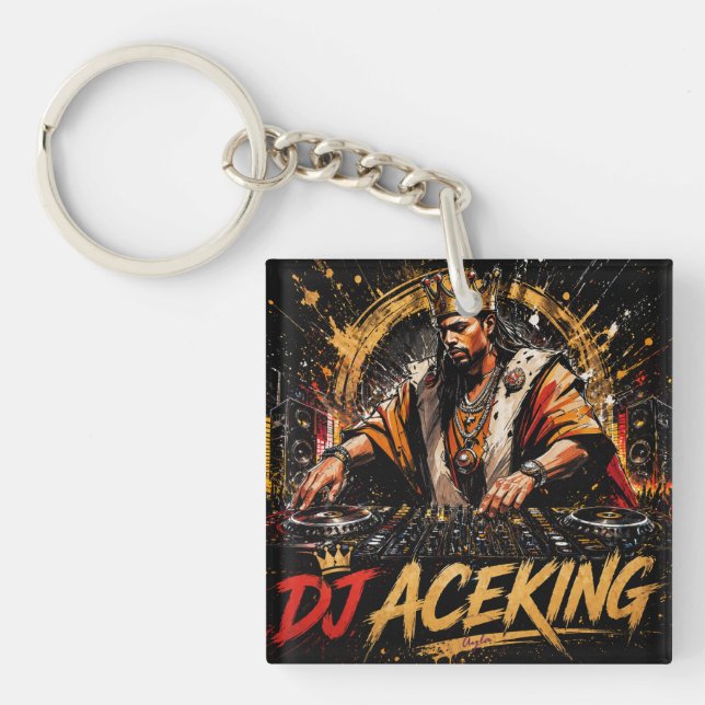 DJ ACEKING DOPPELSEITIG SCHLÜSSELANHÄNGER (Vorderseite)
