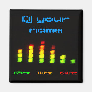 DJ addieren Ihr persönliches Entzerrer-NamensBar Magnet