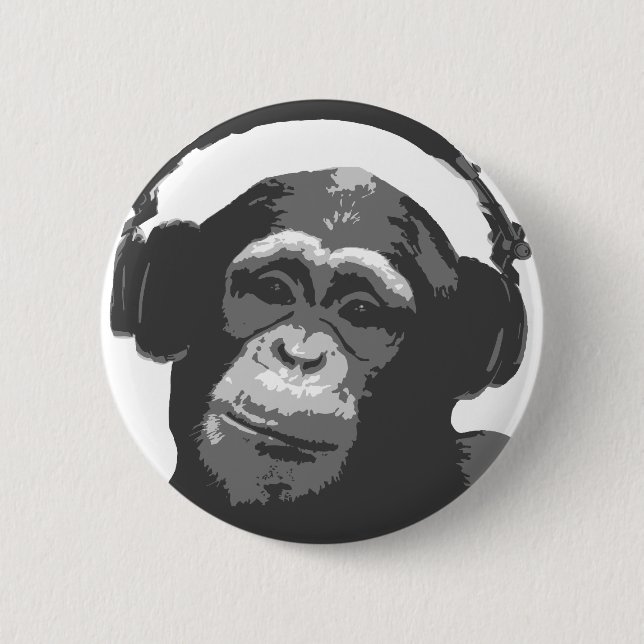DJ-AFFE BUTTON (Vorderseite)