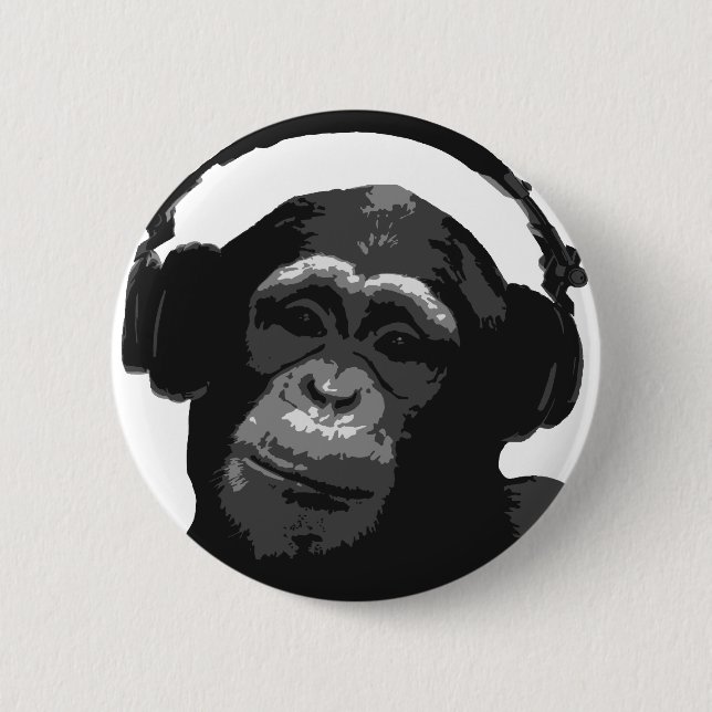 DJ-AFFE BUTTON (Vorderseite)