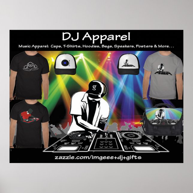 DJ Apparel Poster von G Clothing (Vorne)